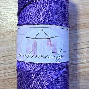Makromecity Macrame Cord (2 mm x 750 feet) 2mm Color Lilac